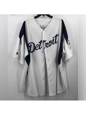 Miguel Cabrera White #24 Detroit Tigers Authentic Majestic Throwback MLB Jersey
